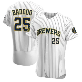 Authentic Men's Akil Baddoo Milwaukee Brewers Alternate Jersey - White