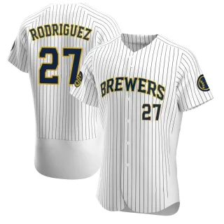 Authentic Men's Carlos Rodriguez Milwaukee Brewers Alternate Jersey - White