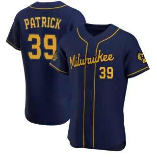 Authentic Men's Chad Patrick Milwaukee Brewers Alternate Jersey - Navy