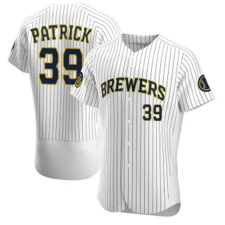 Authentic Men's Chad Patrick Milwaukee Brewers Alternate Jersey - White