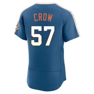 Authentic Men's Coleman Crow Milwaukee Brewers Mineral 2026 City Connect Stadium Jersey - Blue