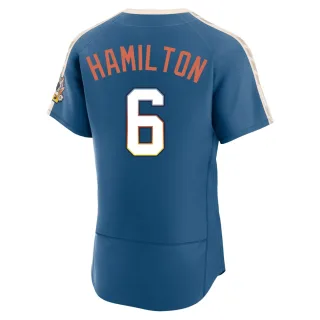 Authentic Men's David Hamilton Milwaukee Brewers Mineral 2026 City Connect Stadium Jersey - Blue