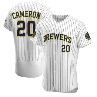 Authentic Men's Daz Cameron Milwaukee Brewers Alternate Jersey - White