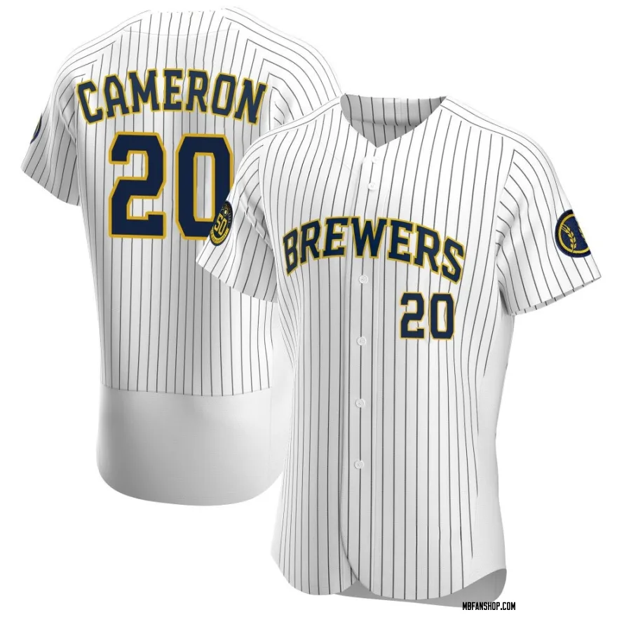 Authentic Men's Daz Cameron Milwaukee Brewers Alternate Jersey - White