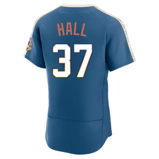 Authentic Men's DL Hall Milwaukee Brewers Mineral 2026 City Connect Stadium Jersey - Blue