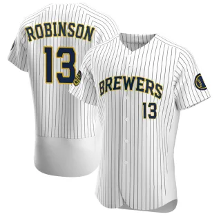 Authentic Men's Glenn Robinson Milwaukee Brewers Alternate Jersey - White