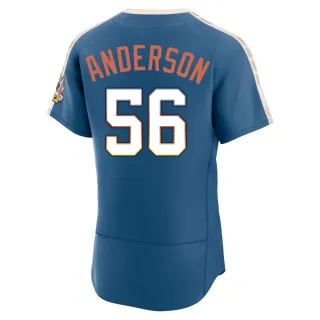 Authentic Men's Grant Anderson Milwaukee Brewers Mineral 2026 City Connect Stadium Jersey - Blue