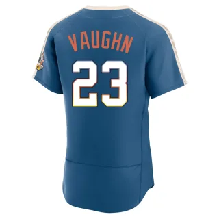 Authentic Men's Greg Vaughn Milwaukee Brewers Mineral 2026 City Connect Stadium Jersey - Blue