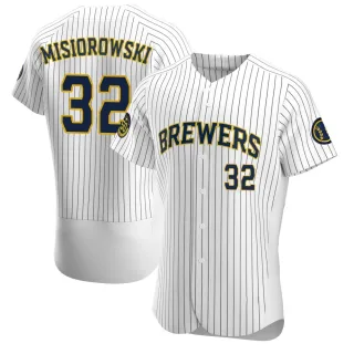Authentic Men's Jacob Misiorowski Milwaukee Brewers Alternate Jersey - White