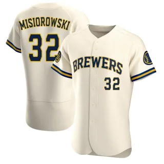 Authentic Men's Jacob Misiorowski Milwaukee Brewers Home Jersey - Cream