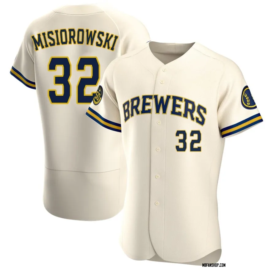 Authentic Men's Jacob Misiorowski Milwaukee Brewers Home Jersey - Cream