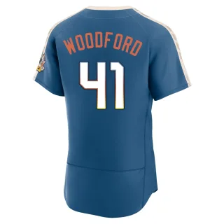 Authentic Men's Jake Woodford Milwaukee Brewers Mineral 2026 City Connect Stadium Jersey - Blue
