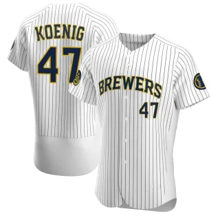 Authentic Men's Jared Koenig Milwaukee Brewers Alternate Jersey - White