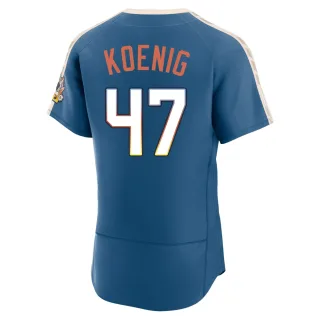 Authentic Men's Jared Koenig Milwaukee Brewers Mineral 2026 City Connect Stadium Jersey - Blue