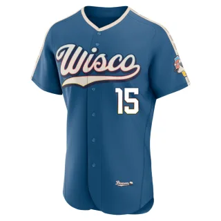 Authentic Men's Jeferson Quero Milwaukee Brewers Mineral 2026 City Connect Stadium Jersey - Blue