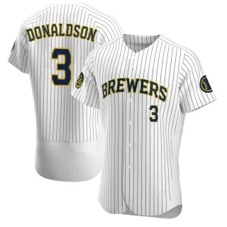 Authentic Men's Josh Donaldson Milwaukee Brewers Alternate Jersey - White
