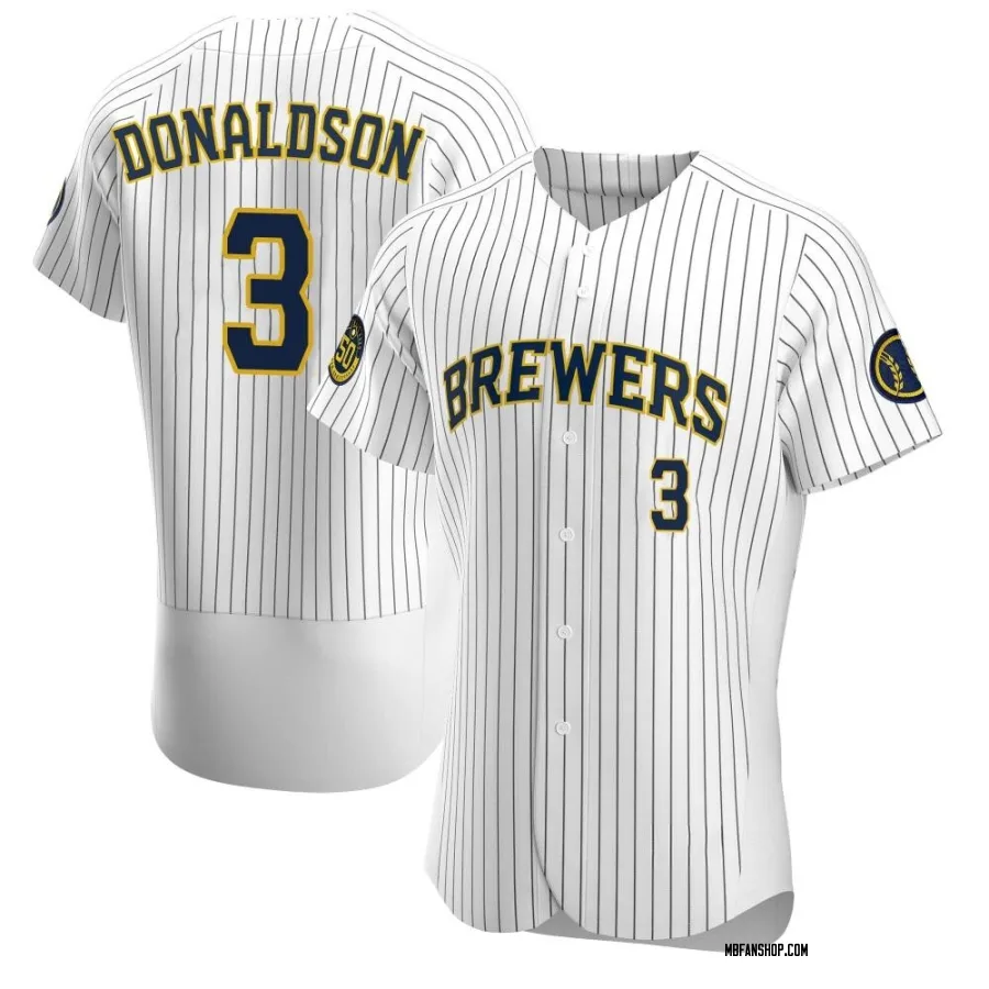 Authentic Men's Josh Donaldson Milwaukee Brewers Alternate Jersey - White