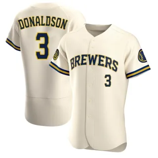 Authentic Men's Josh Donaldson Milwaukee Brewers Home Jersey - Cream