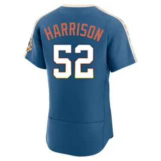Authentic Men's Kyle Harrison Milwaukee Brewers Mineral 2026 City Connect Stadium Jersey - Blue