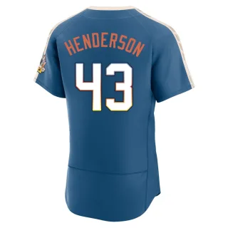 Authentic Men's Logan Henderson Milwaukee Brewers Mineral 2026 City Connect Stadium Jersey - Blue