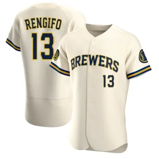 Authentic Men's Luis Rengifo Milwaukee Brewers Home Jersey - Cream