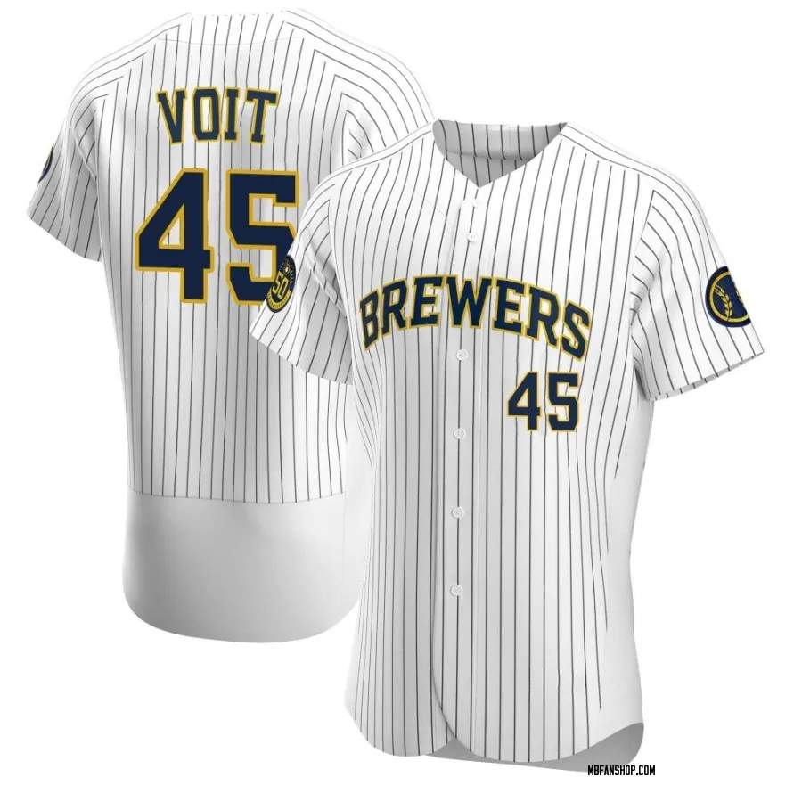 Authentic Men's Luke Voit Milwaukee Brewers Alternate Jersey - White