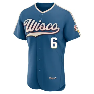 Authentic Men's Owen Miller Milwaukee Brewers Mineral 2026 City Connect Stadium Jersey - Blue