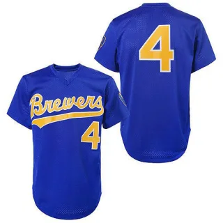 Authentic Men's Paul Molitor Milwaukee Brewers 1991 Throwback Jersey - Blue
