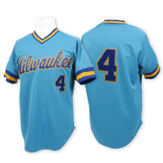 Authentic Men's Paul Molitor Milwaukee Brewers Throwback Jersey - Blue