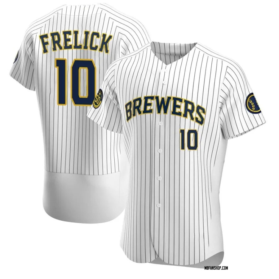Authentic Men's Sal Frelick Milwaukee Brewers Alternate Jersey - White