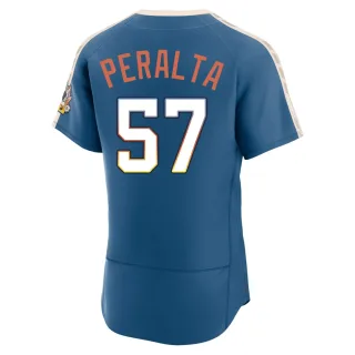 Authentic Men's Sammy Peralta Milwaukee Brewers Mineral 2026 City Connect Stadium Jersey - Blue