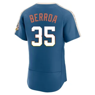 Authentic Men's Steward Berroa Milwaukee Brewers Mineral 2026 City Connect Stadium Jersey - Blue