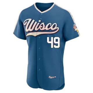 Authentic Men's Teddy Higuera Milwaukee Brewers Mineral 2026 City Connect Stadium Jersey - Blue