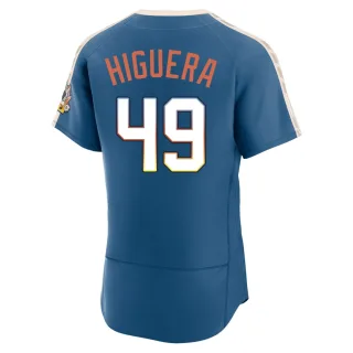 Authentic Men's Teddy Higuera Milwaukee Brewers Mineral 2026 City Connect Stadium Jersey - Blue