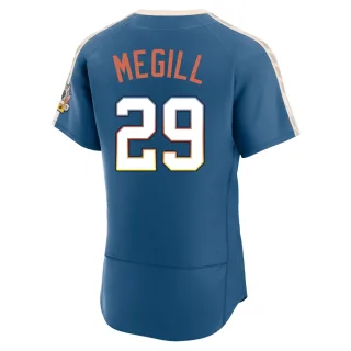 Authentic Men's Trevor Megill Milwaukee Brewers Mineral 2026 City Connect Stadium Jersey - Blue