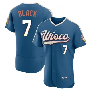 Authentic Men's Tyler Black Milwaukee Brewers Mineral 2026 City Connect Stadium Jersey - Blue