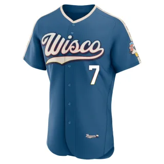 Authentic Men's Tyler Black Milwaukee Brewers Mineral 2026 City Connect Stadium Jersey - Blue