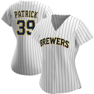 Authentic Women's Chad Patrick Milwaukee Brewers Alternate Jersey - White/Navy