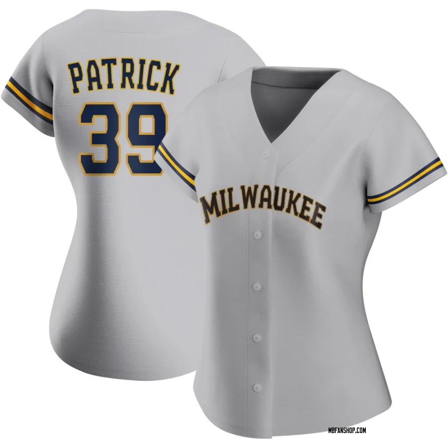 Authentic Women's Chad Patrick Milwaukee Brewers Road Jersey - Gray