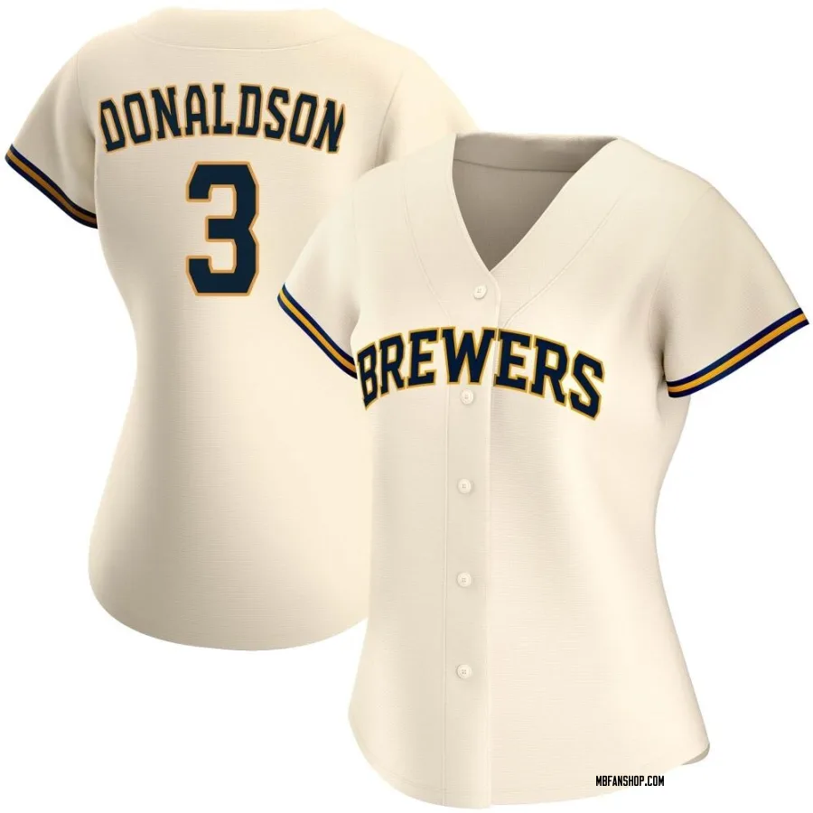 Authentic Women's Josh Donaldson Milwaukee Brewers Home Jersey - Cream