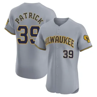 Elite Men's Chad Patrick Milwaukee Brewers Road Jersey - Gray