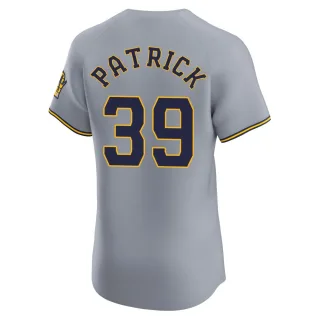 Elite Men's Chad Patrick Milwaukee Brewers Road Jersey - Gray