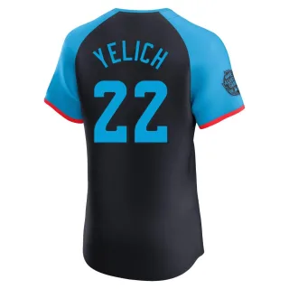Elite Men's Christian Yelich Milwaukee Brewers National League 2024 All-Star Game Jersey - Navy