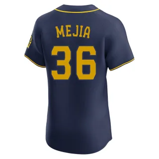 Elite Men's J.C. Mejia Milwaukee Brewers Alternate Jersey - Navy