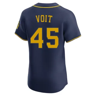Elite Men's Luke Voit Milwaukee Brewers Alternate Jersey - Navy