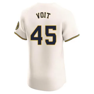 Elite Men's Luke Voit Milwaukee Brewers Home Jersey - Cream