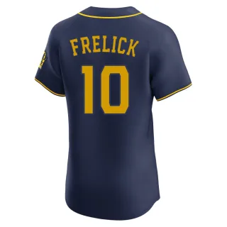 Elite Men's Sal Frelick Milwaukee Brewers Alternate Jersey - Navy