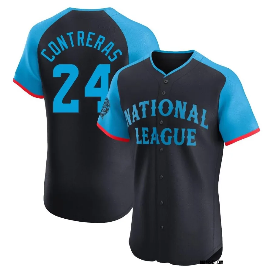 Elite Men's William Contreras Milwaukee Brewers National League 2024 All-Star Game Jersey - Navy