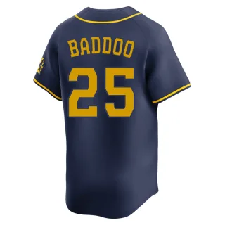 Limited Men's Akil Baddoo Milwaukee Brewers Alternate Jersey - Navy
