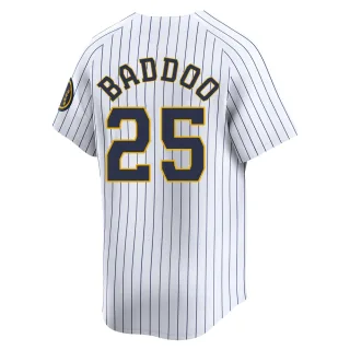 Limited Men's Akil Baddoo Milwaukee Brewers Alternate Jersey - White